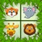 Hundreds of unique grids to play with funny animals