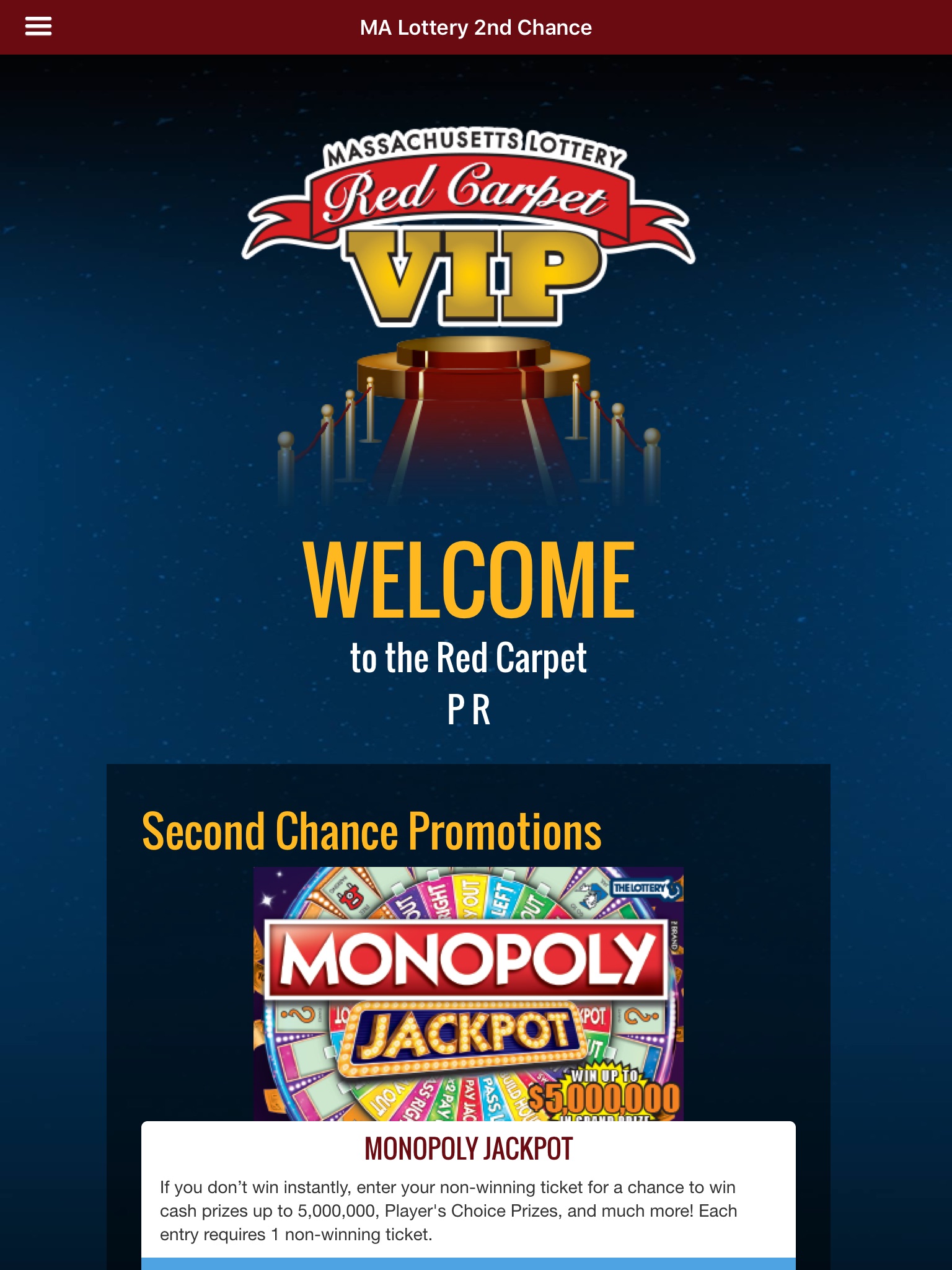 MA Lottery 2nd Chance screenshot 3