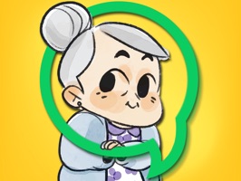 Get your best grandma or nana emojis and stickers in this Nanamoji
