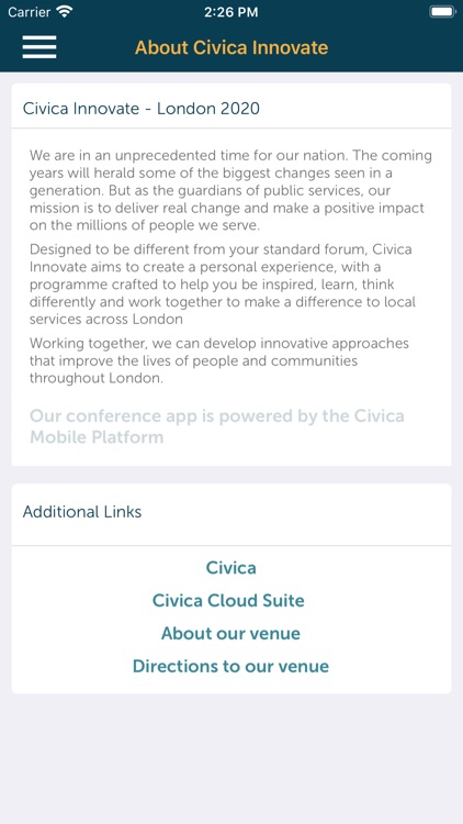 Civica Innovate - London 2020