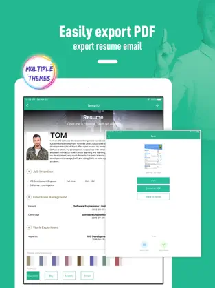 Captura de Pantalla 6 Currículum Vítae : resume iphone