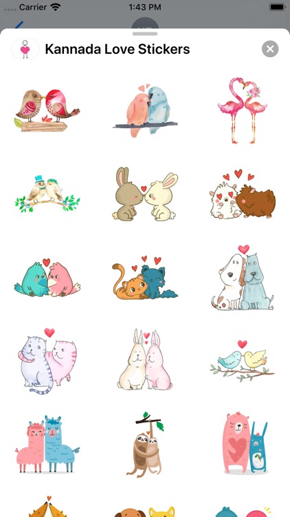 Kannada Love Stickers