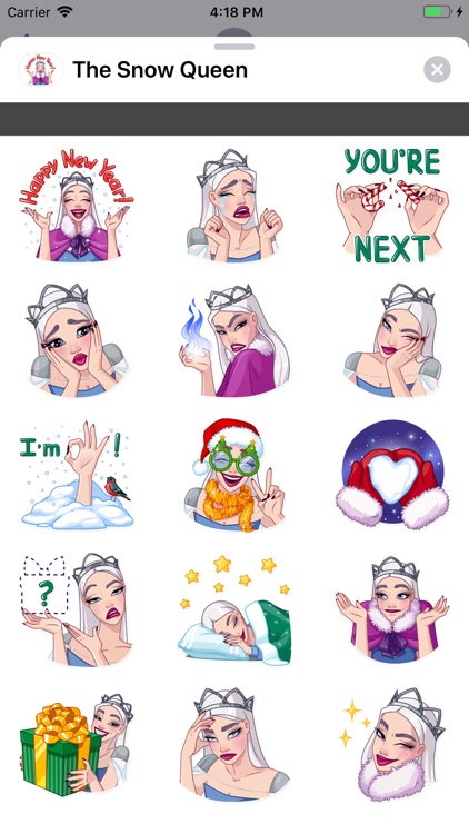 The Snow Queen stickers pack