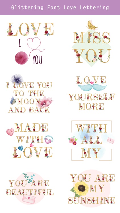 Valentine's Day Love Lettering screenshot-3