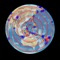 Simple, easy to use interface shows the most recent day's quakes upon start
