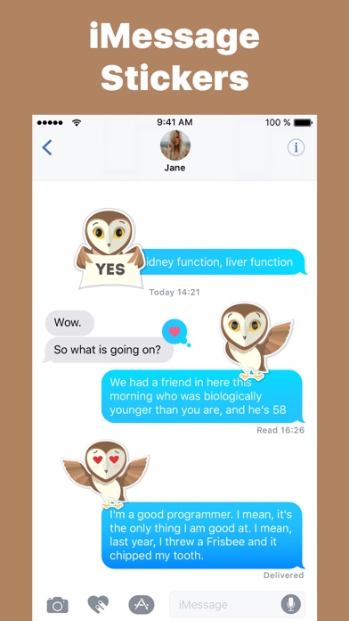 Owl don't Growl Stickers Emoji screenshot 3