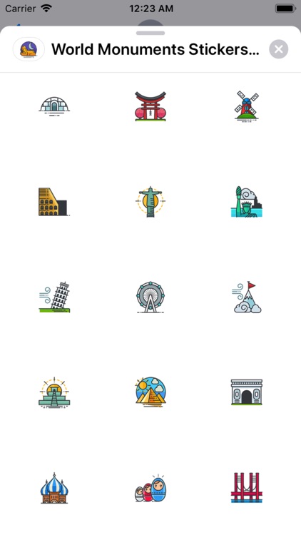 World Monuments Stickers Pack