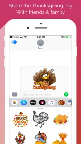 Game screenshot Thanksgiving Emoji Stickers hack