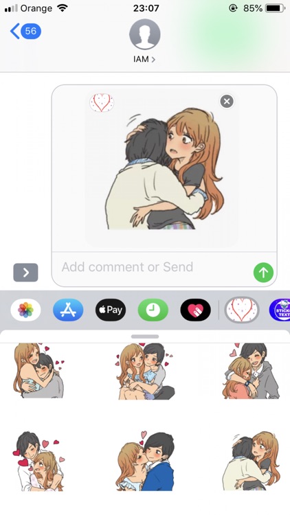 Love Forever Stickers