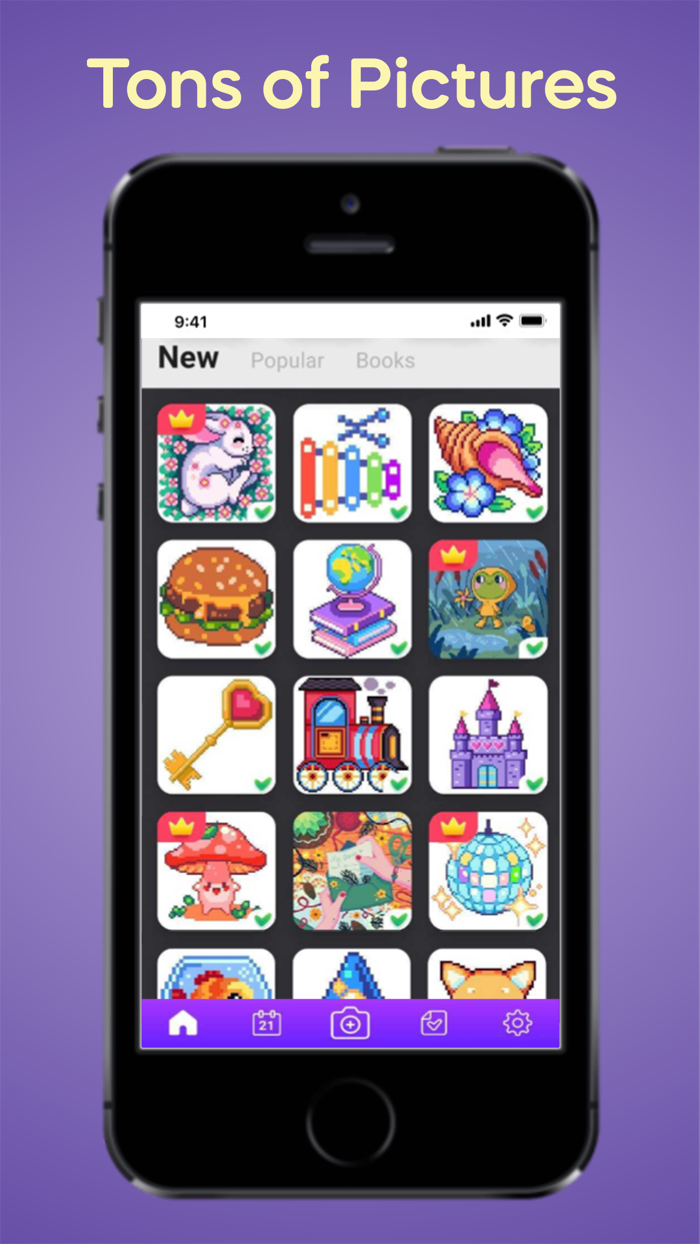 Pixel Bird – Coloring Book