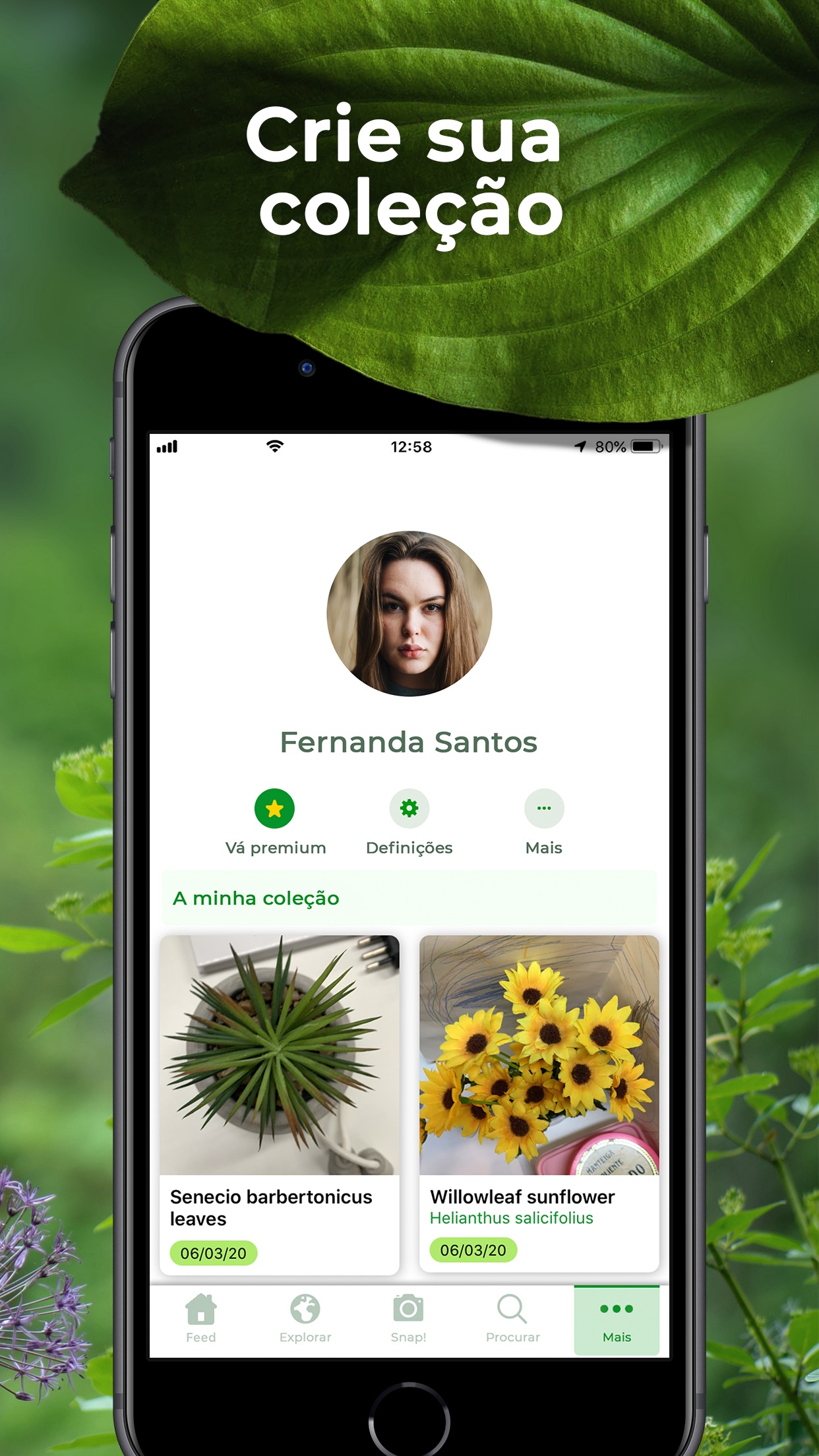 Screenshot do app PlantSnap Pro: Identify Plants