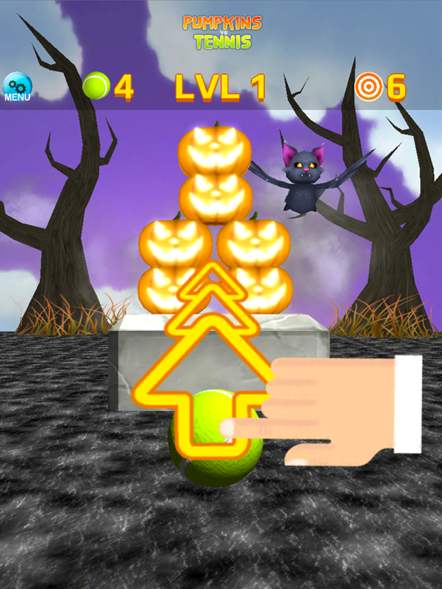 Ball Tossing Pumpkin vs Tennis, game for IOS