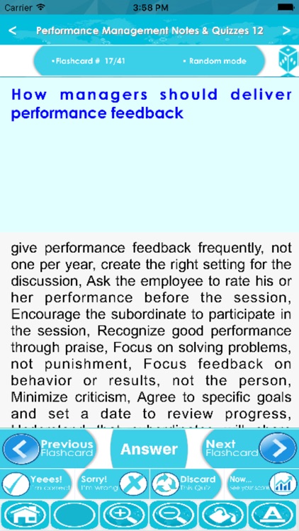 Performance Management Q&A App