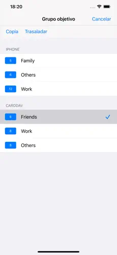 Captura 4 iContacts: Contactos de grupo iphone