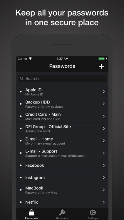 Passwords Cloud