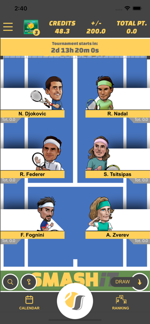 Smash It - Fantasy Tennis(圖1)-速報App