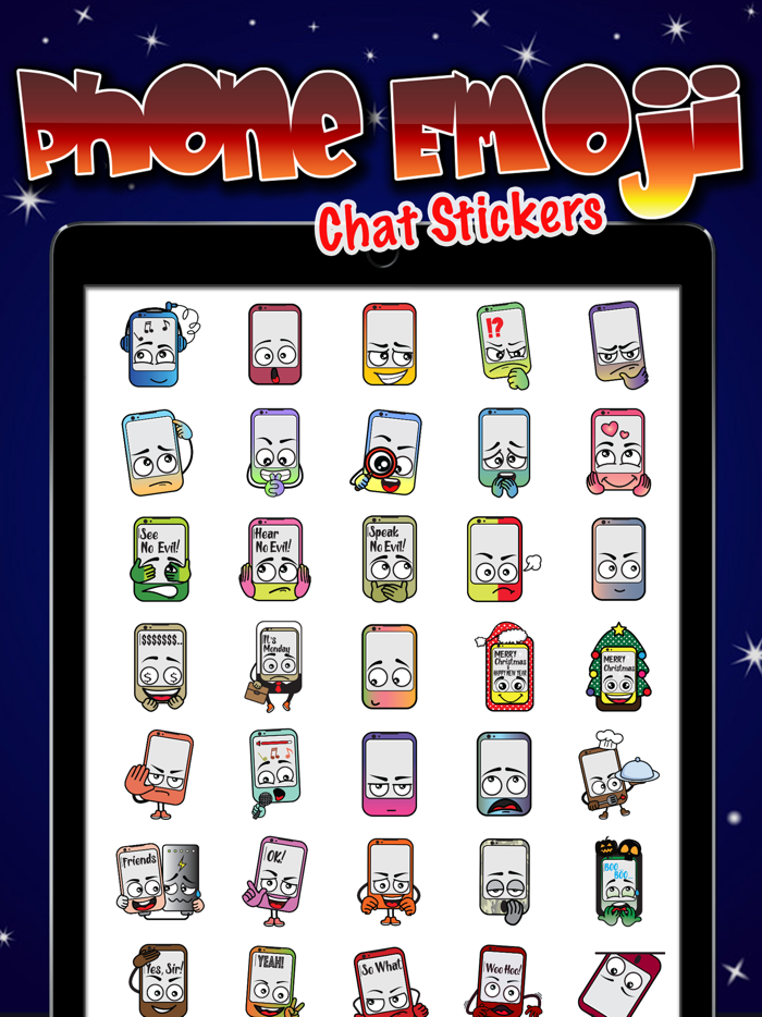 Phone Emoji Chat Stickers