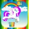 Enjoy this wonderful pony flying game and help him spend most rainbow tubes to get the best punctuation in the air