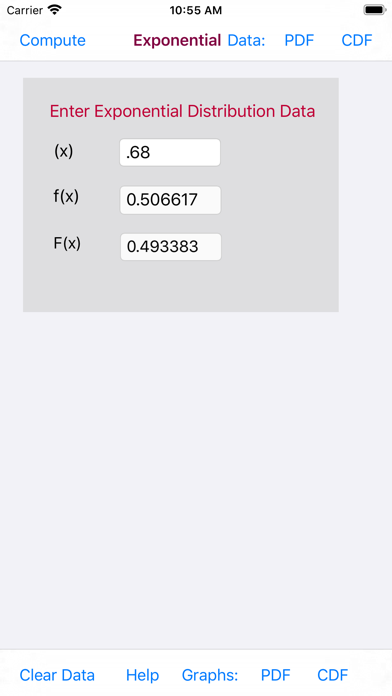 How to cancel & delete Exponential Distribution Func from iphone & ipad 4