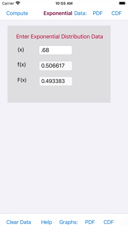 Exponential Distribution Func screenshot-3