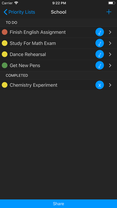 Priority Lists screenshot 3