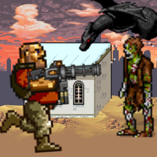 Pixel Soldiers zombie shooter iOS App