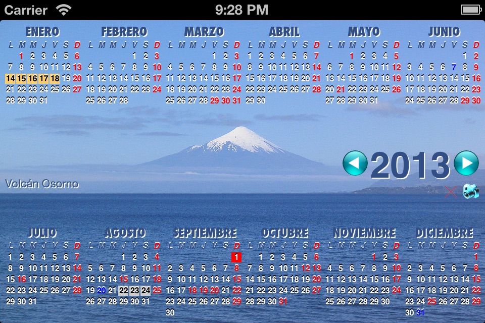CalendarioCL screenshot 3