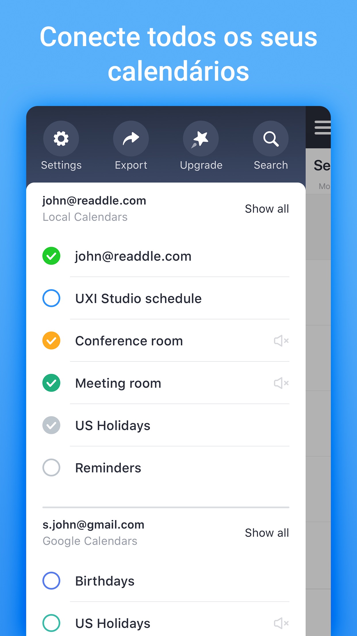 Screenshot do app Calendario: Agenda e Tarefas