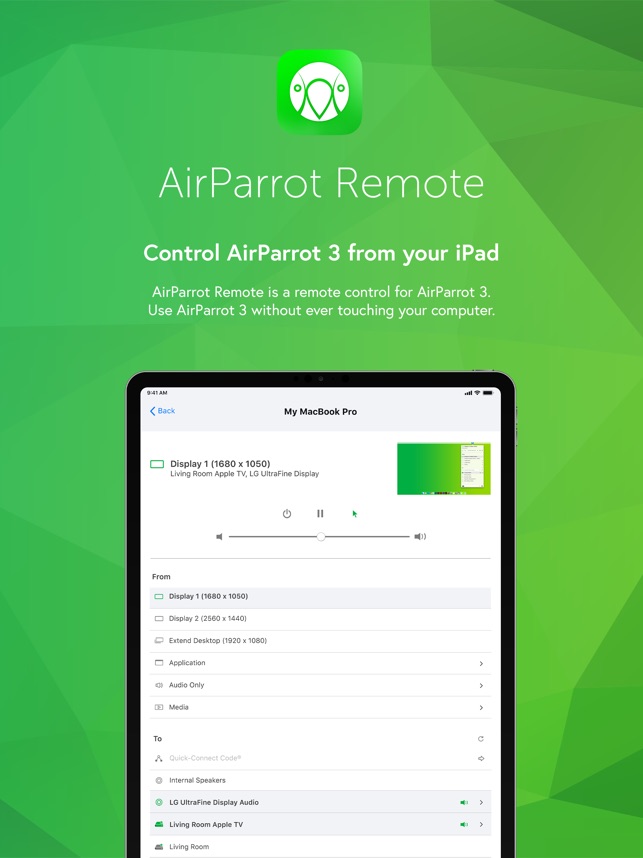 AirParrot Remote the App Store