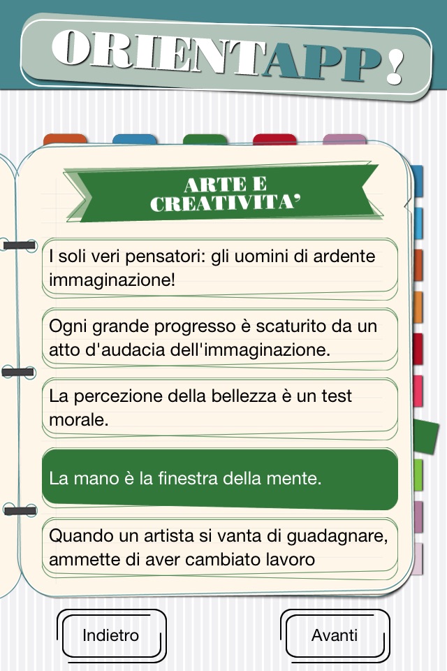 OrientApp! - Prova il test screenshot 2