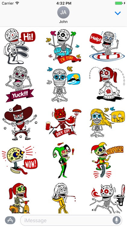 Day of the Dead Sticker Set screenshot-3