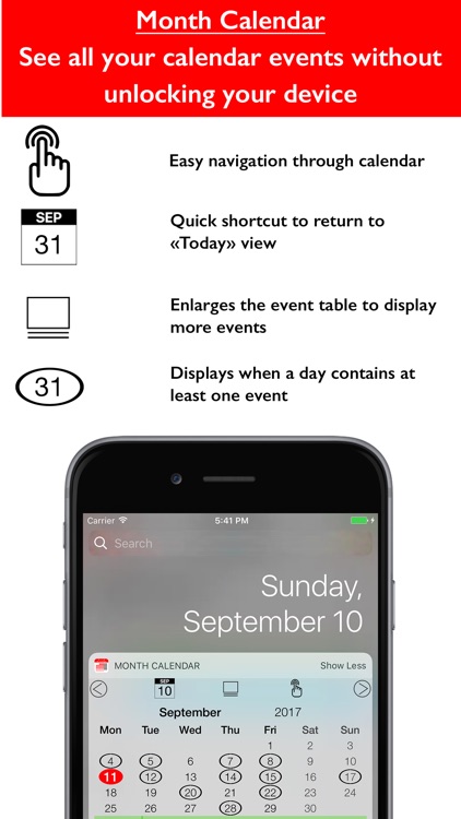 The Calendar Widget Lite