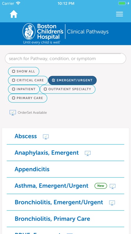 BCH Clinical Pathways