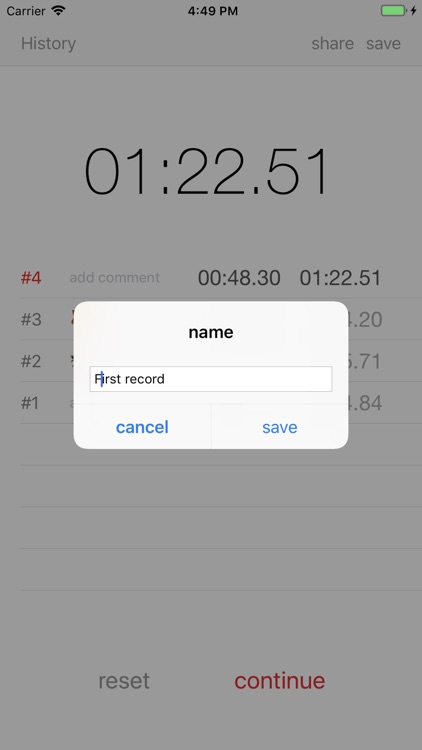 Reviewable stopwatch screenshot-3