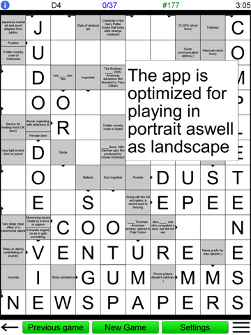 Arrow Crossword & Other Games screenshot 4