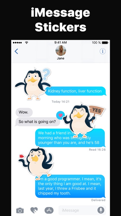 Funny Penguin Emojis Stickers