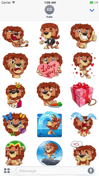 King Leo,Stickers for iMessage