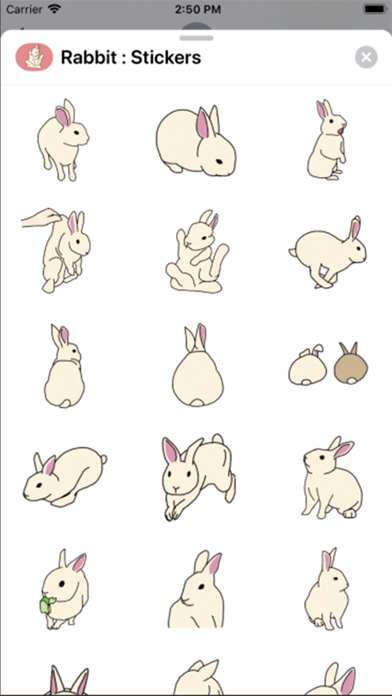 Rabbit : Stickers screenshot 2