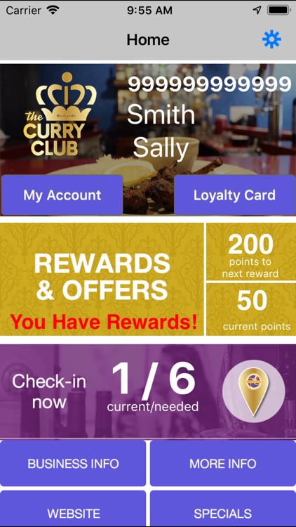 Curry Club Rewards