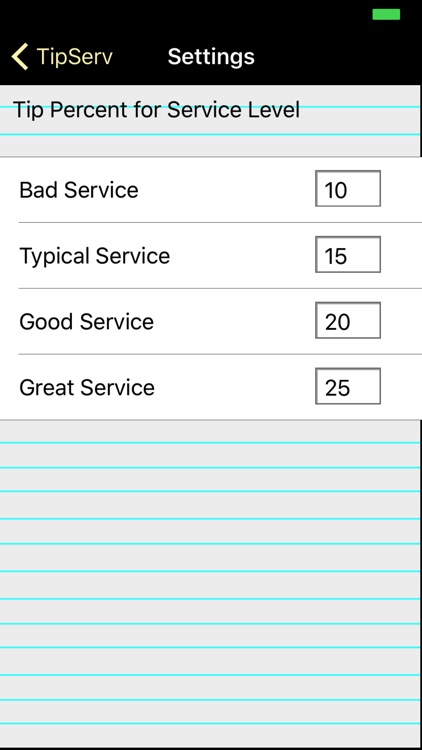 TipServ - Tip Calculator