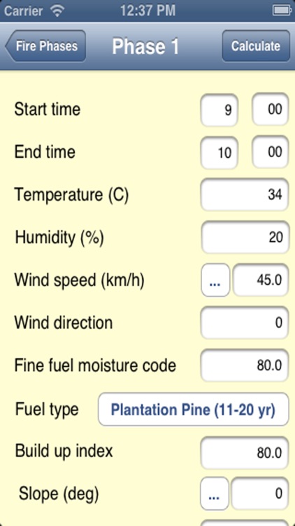 Fire Behaviour Calculator