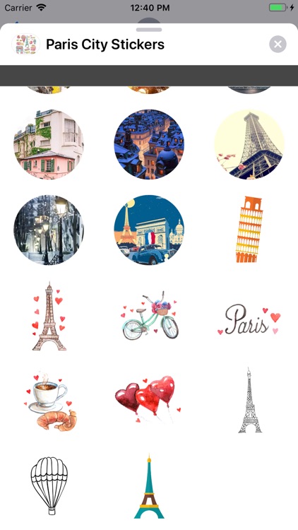Paris City Stickers