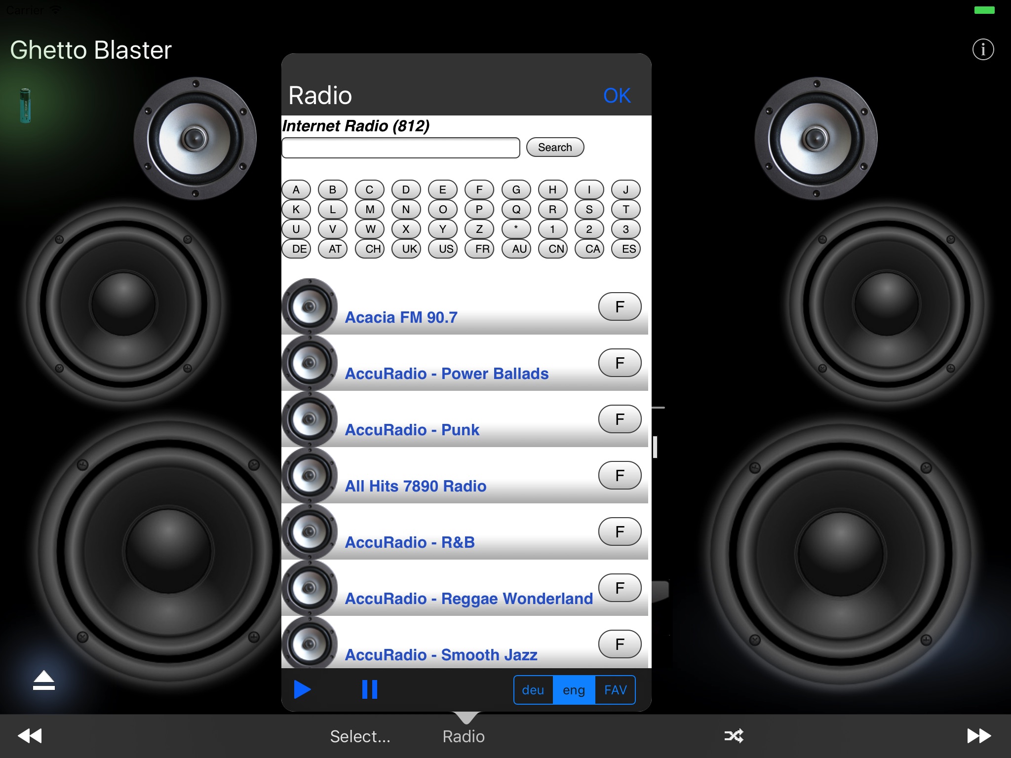 Ghetto Blaster (Music Player) screenshot 2