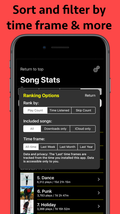 Song Stats for Apple Music screenshot 3