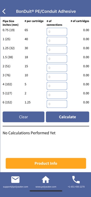 Polywater Product Calculators(圖4)-速報App