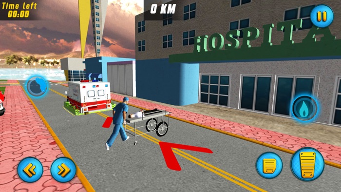 911 구급차 구출 운전