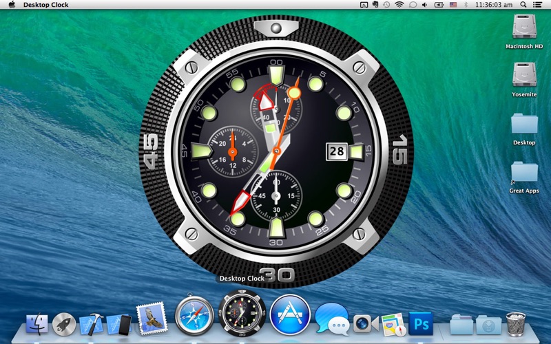 Desktop Clock Screenshot