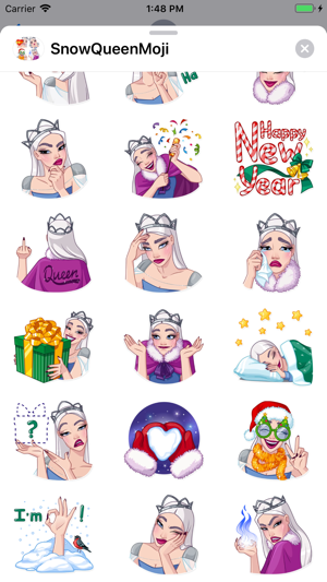 SnowQueenMoji - Stickers Pack(圖3)-速報App