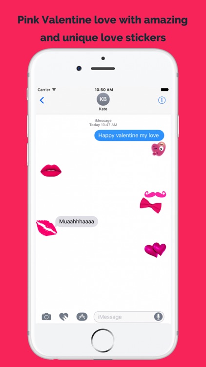 Pink Valentine Love Sticker screenshot-3