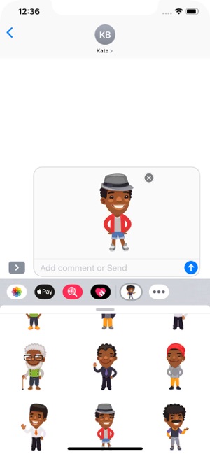 Afro American Men Stickers(圖6)-速報App